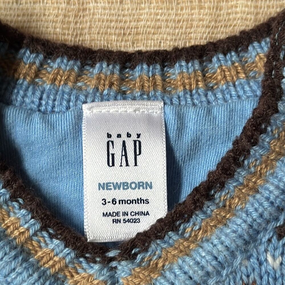 GAP fair isle sweater bodysuit - Picture 7 of 9